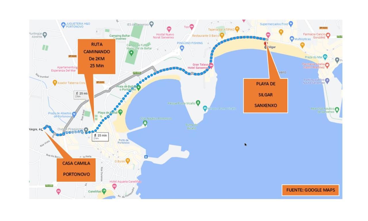 Alojamiento En Portonovo Playa Sanxenxo Zewnętrze zdjęcie